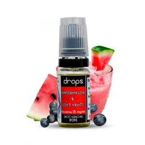 Sales de nicotina Drops Bar Salts Watermelon & Soft Fruits 10ml