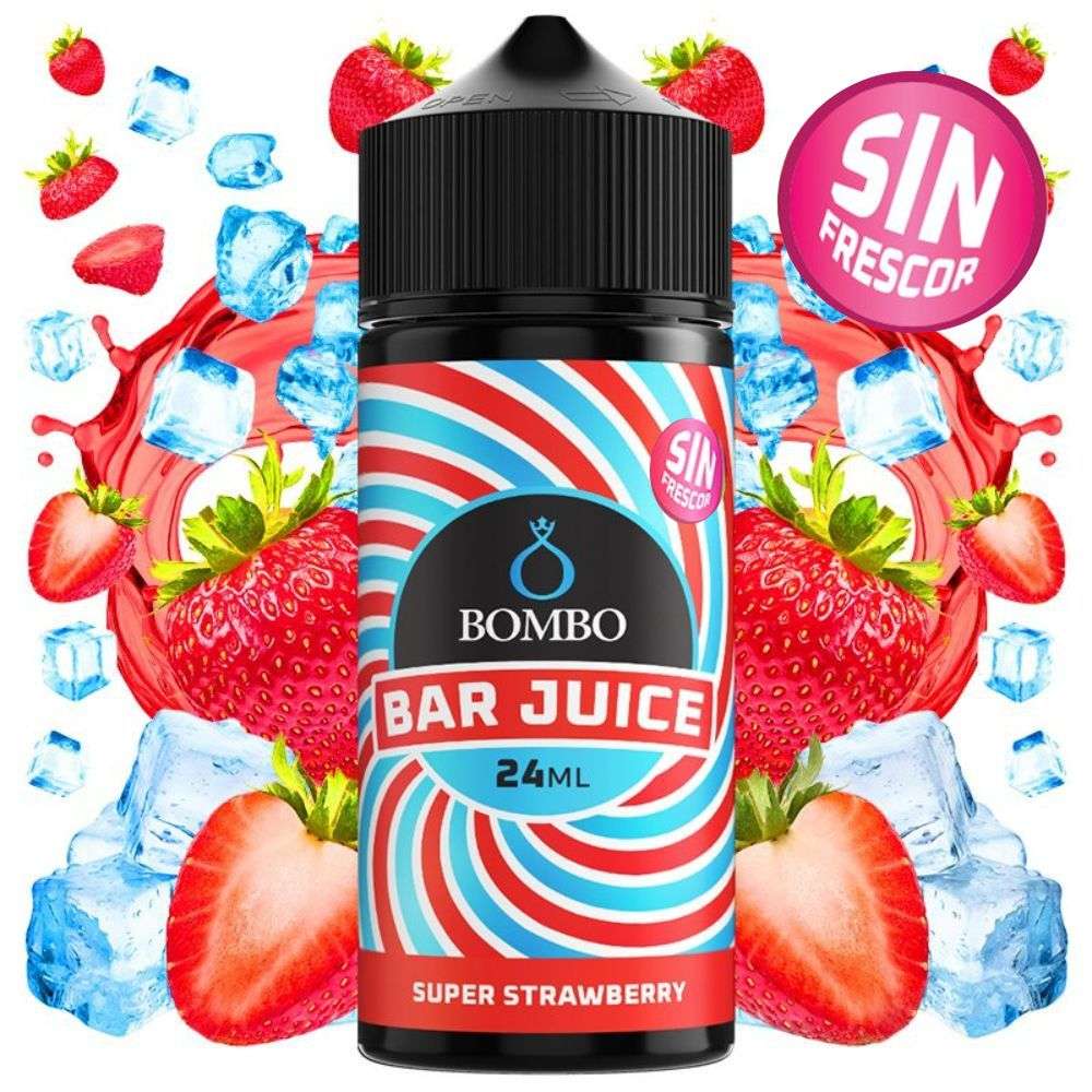 Aroma Super Strawberry Sin Frescor 24ml (Longfill) - Bombo Bar Juice